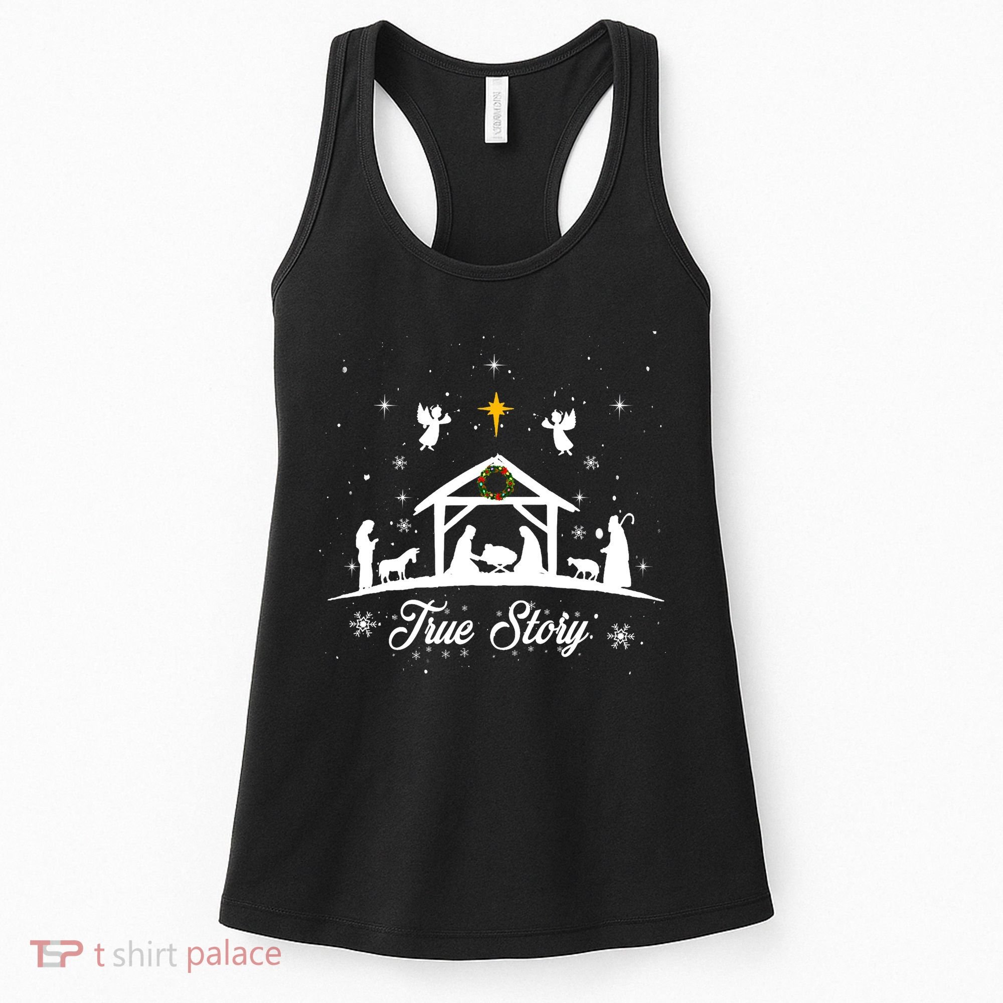 Christmas Nativity True Story Nativity Scene Gifts Women's Tank Top