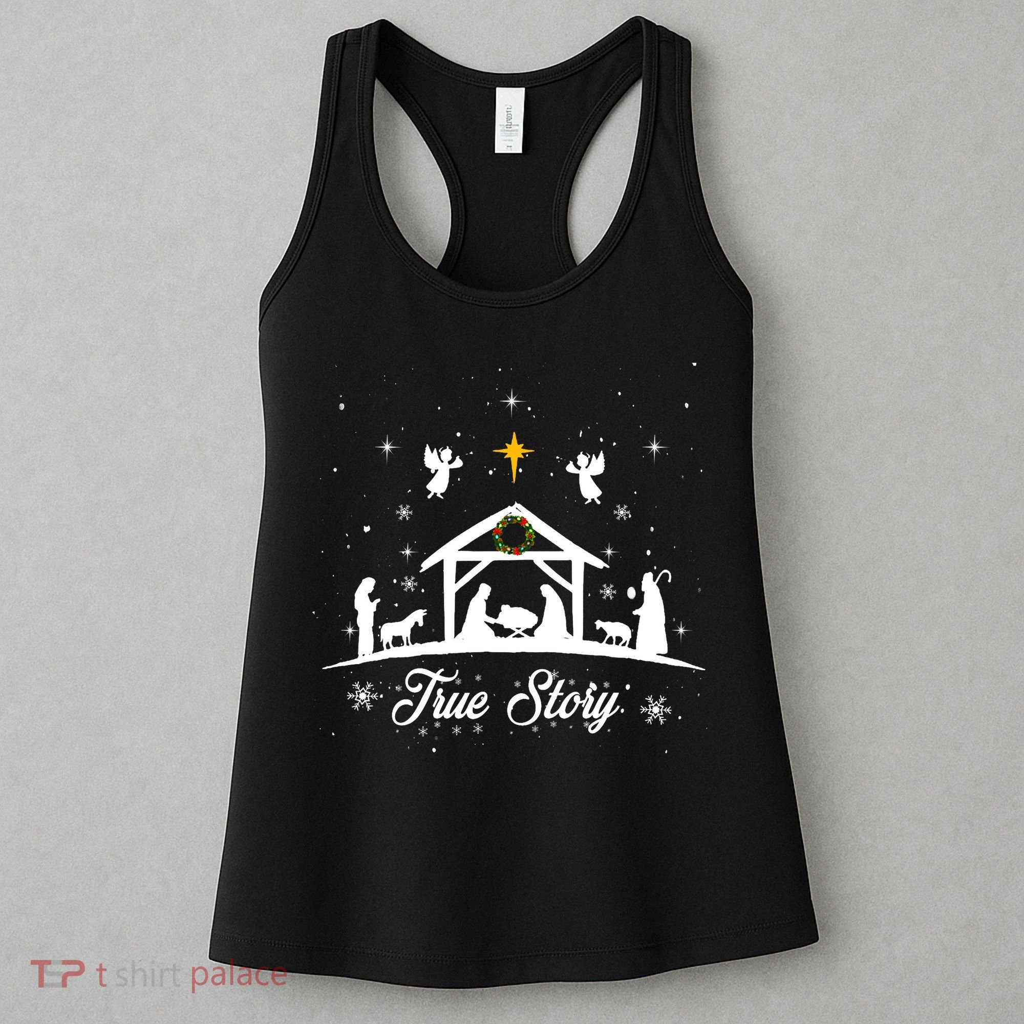 Christmas Nativity True Story Nativity Scene Gifts Women's Tank Top