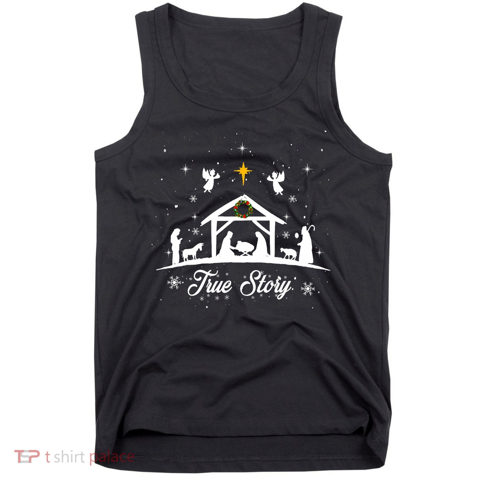 Christmas Nativity True Story Nativity Scene Gifts Tank Top