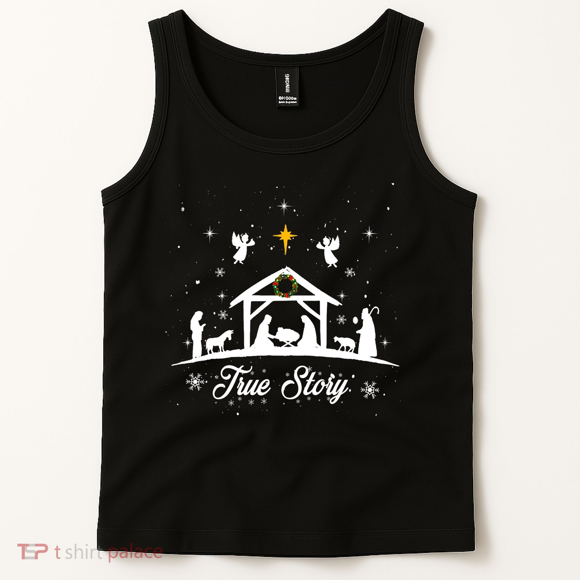 Christmas Nativity True Story Nativity Scene Gifts Tank Top