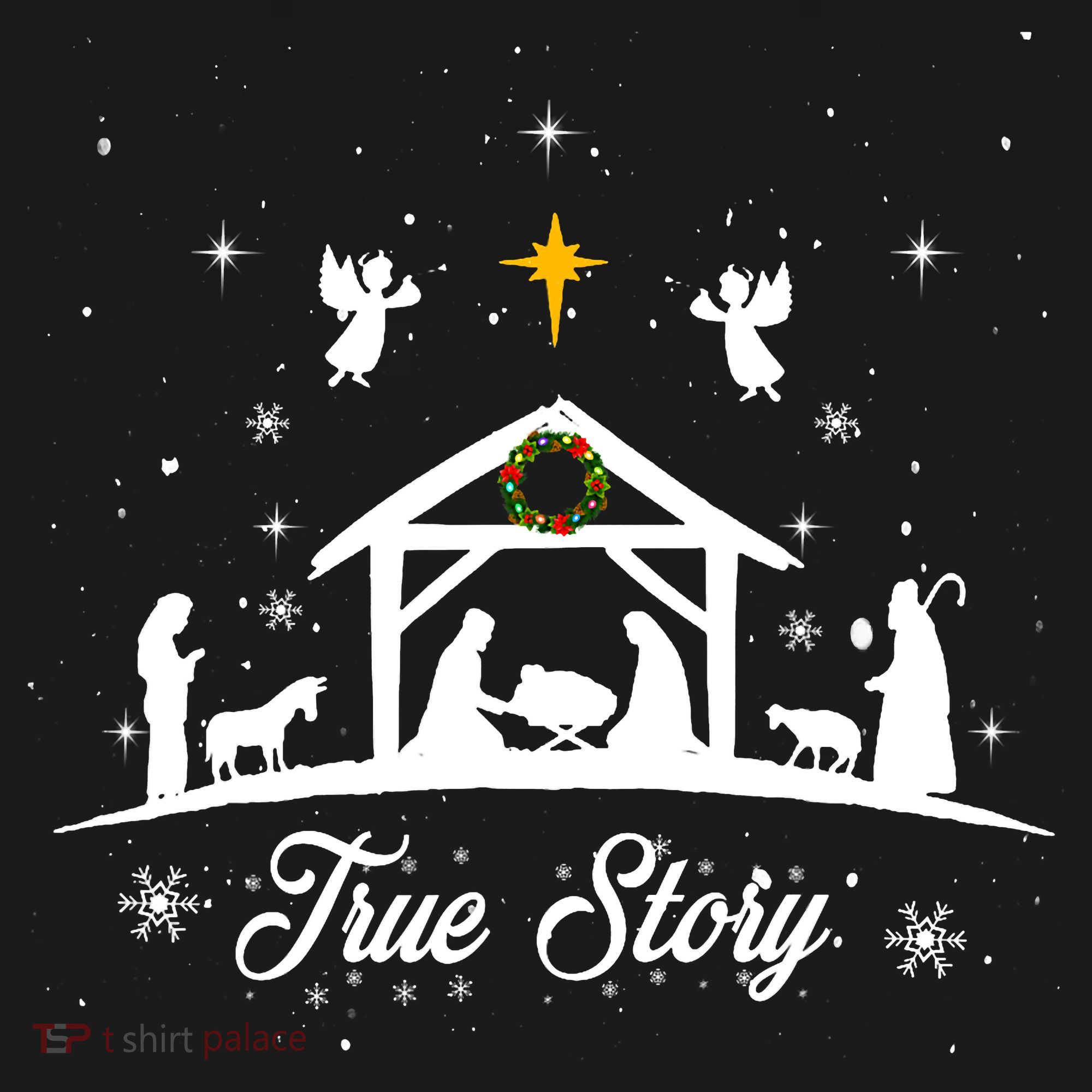 Christmas Nativity True Story Nativity Scene Gifts Tank Top