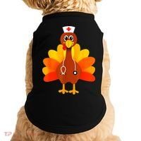 Cute Nurse Thanksgiving Turkey Doggie Tank thumb 0