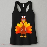 Cute Nurse Thanksgiving Turkey Women's Tank Top thumb 3