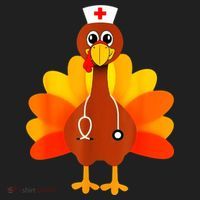 Cute Nurse Thanksgiving Turkey Hat thumb 2