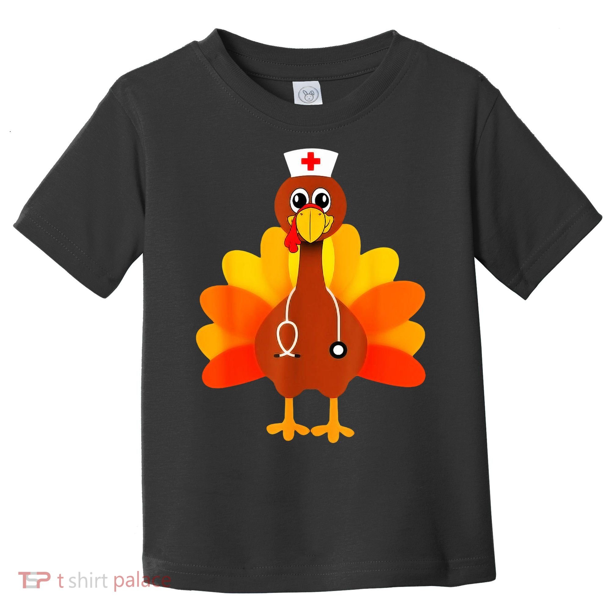 Cute Nurse Thanksgiving Turkey Toddler T-Shirt