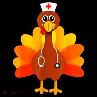 Cute Nurse Thanksgiving Turkey Kids Sweatshirt thumb 2