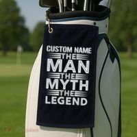 Custom Name The Man The Myth The Legend Golf Towel thumb 2