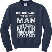 Custom Name The Man The Myth The Legend Kids Sweatshirt thumb 0