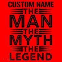 Custom Name The Man The Myth The Legend Santa Hat thumb 1