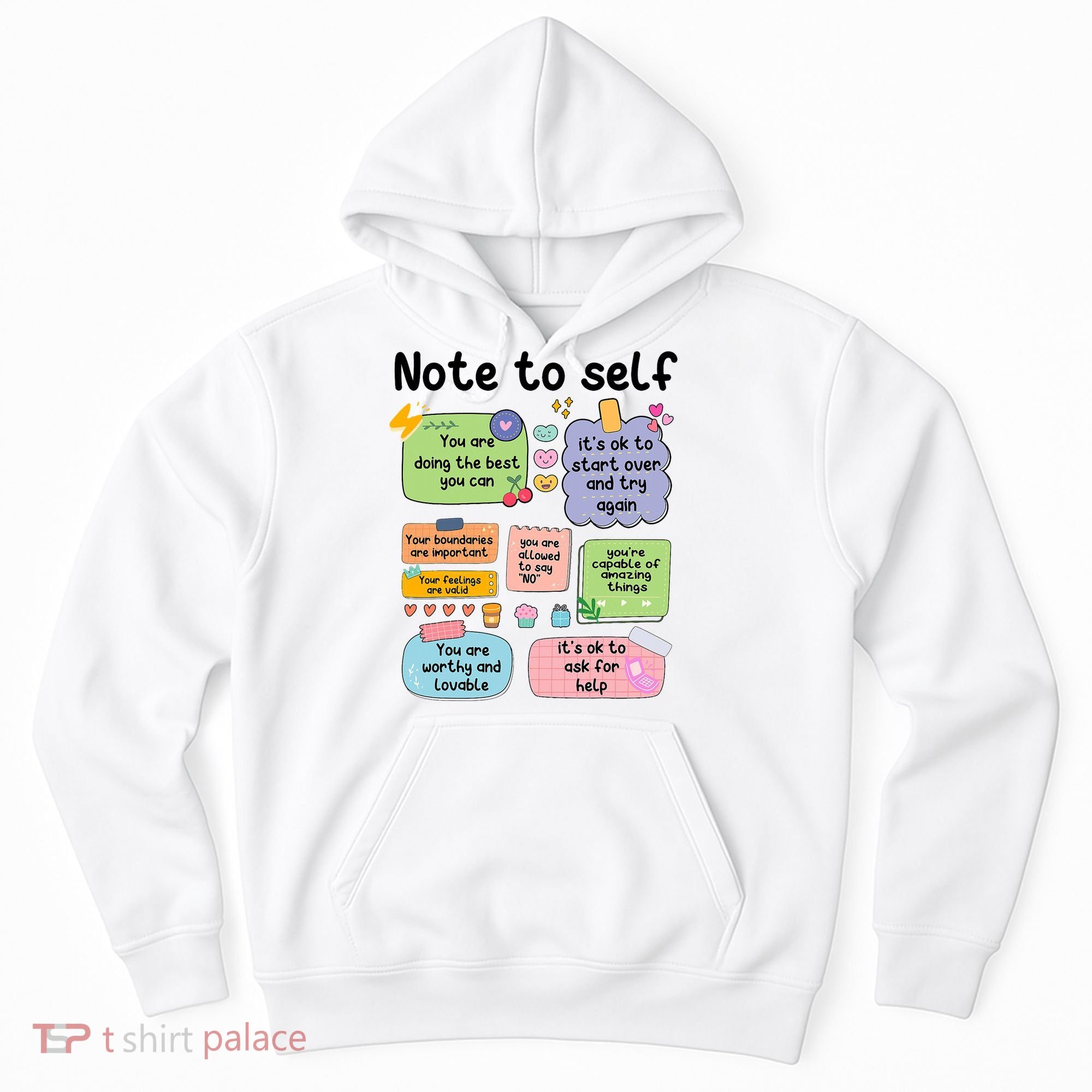 Counselor Note To Self Mental Health School Psychologist Hoodie