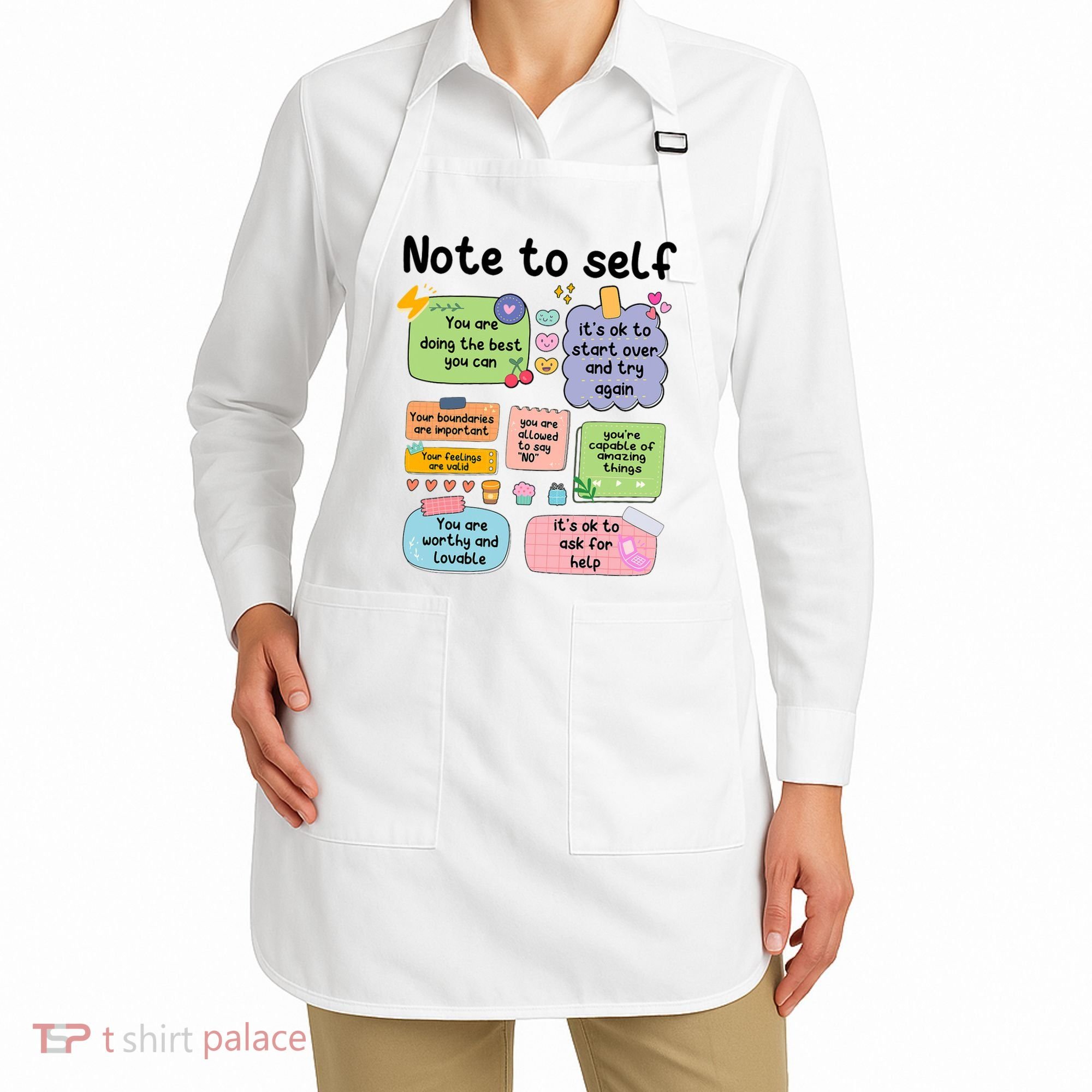 Counselor Note To Self Mental Health School Psychologist Apron