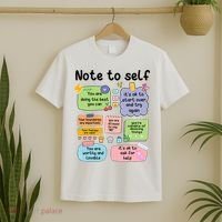 Counselor Note To Self Mental Health School Psychologist T-Shirt thumb 2