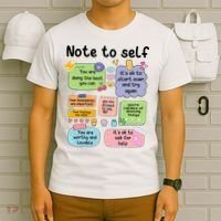 Counselor Note To Self Mental Health School Psychologist T-Shirt thumb 6