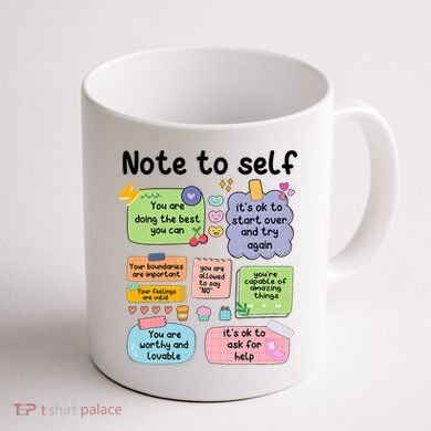 Counselor Note To Self Mental Health School Psychologist Coffee Mug back