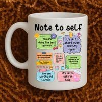 Counselor Note To Self Mental Health School Psychologist Coffee Mug thumb 2