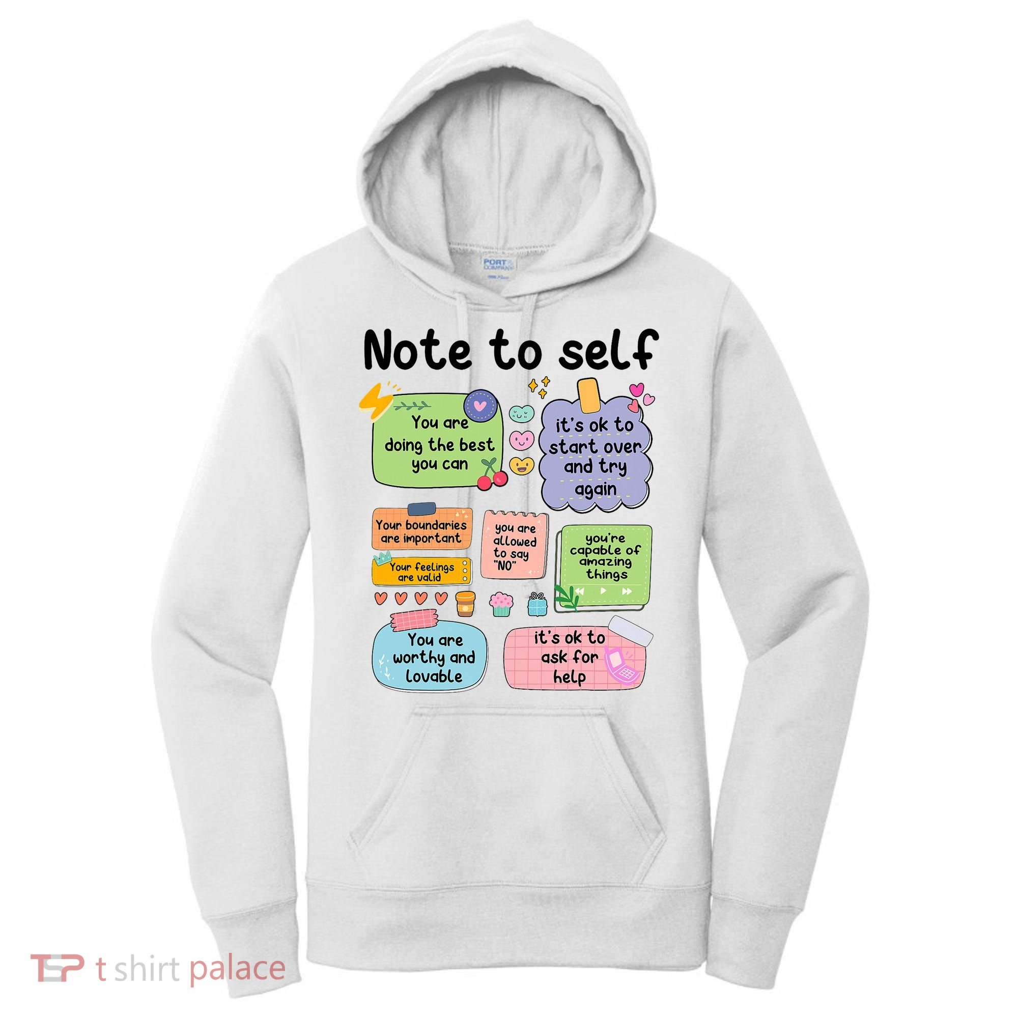 Counselor Note To Self Mental Health School Psychologist Women's Hoodie