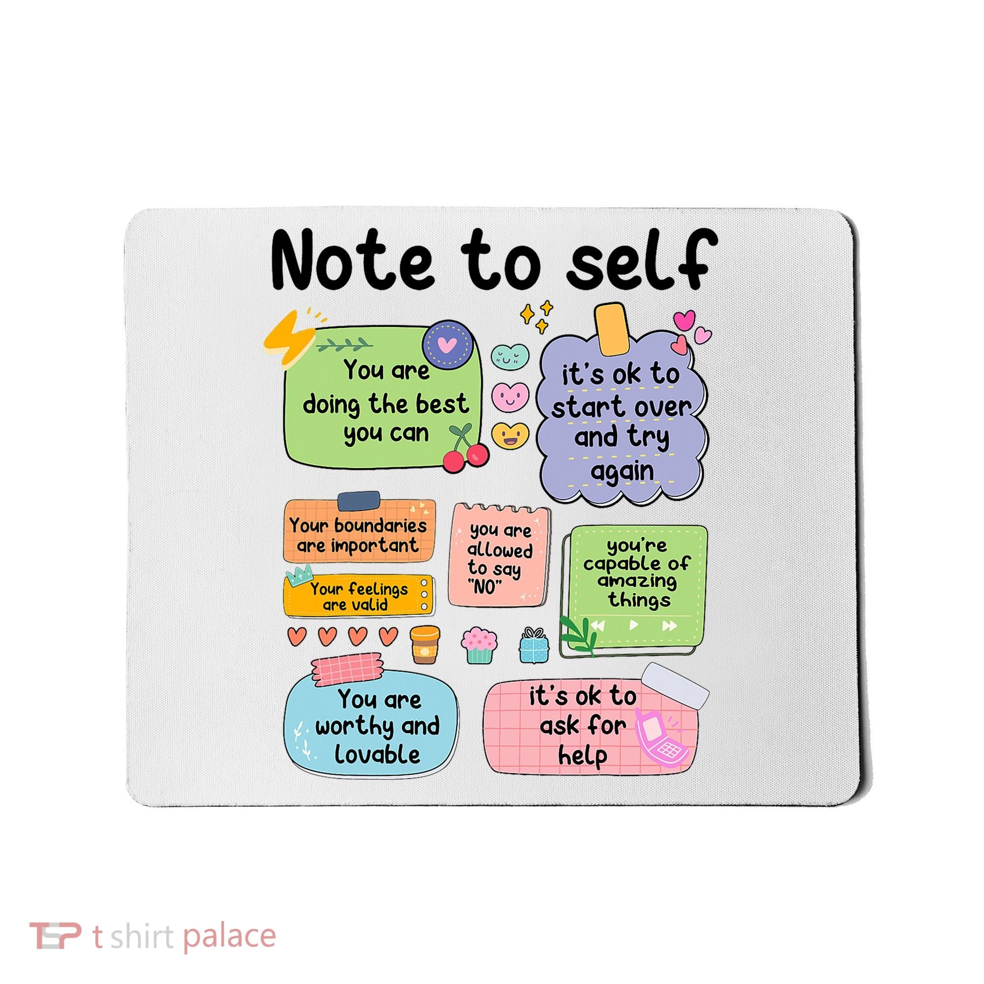 Counselor Note To Self Mental Health School Psychologist Mousepad