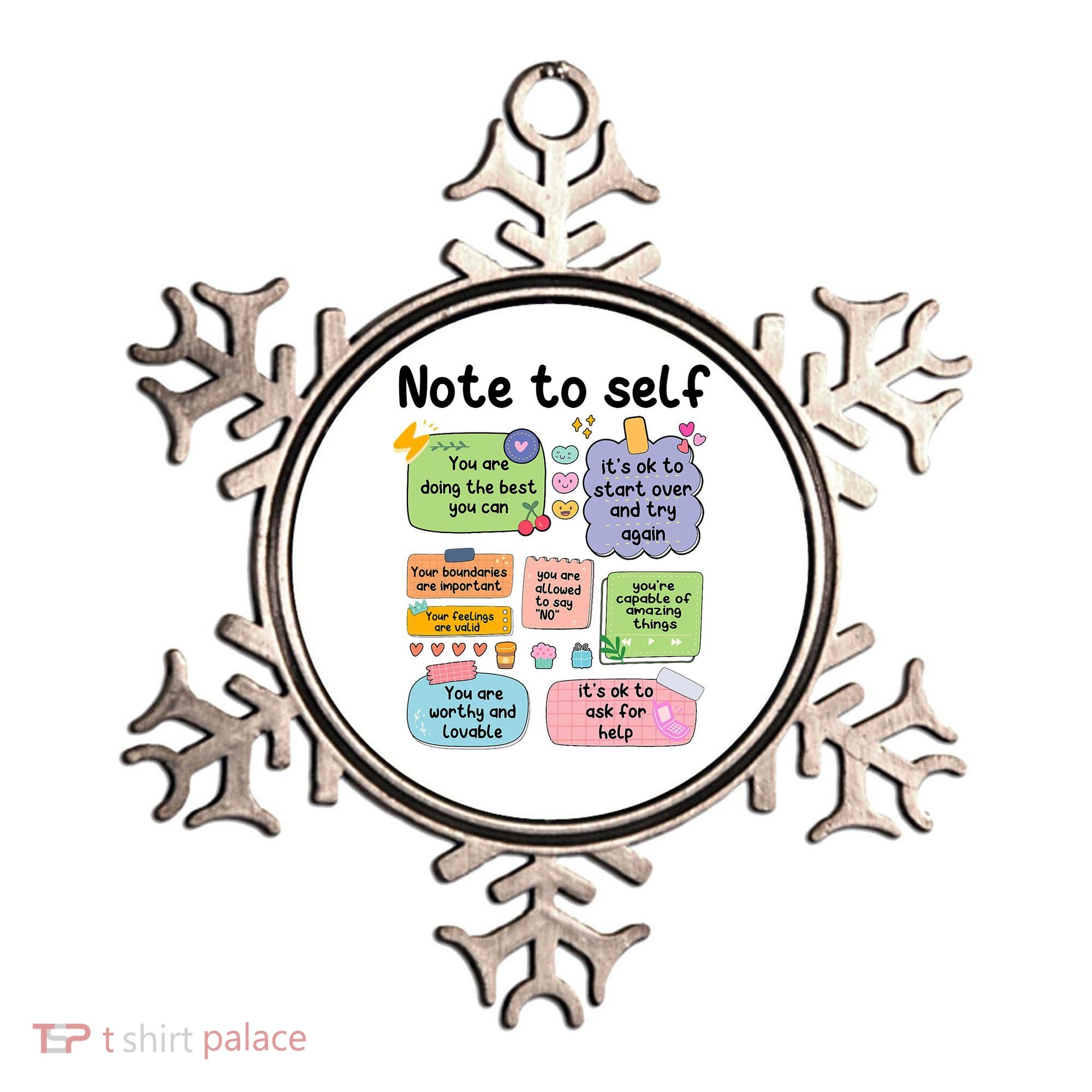 Counselor Note To Self Mental Health School Psychologist Ornament