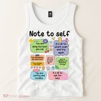 Counselor Note To Self Mental Health School Psychologist Tank Top thumb 2