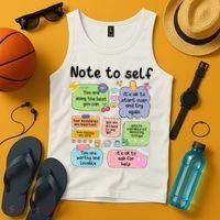 Counselor Note To Self Mental Health School Psychologist Tank Top thumb 4