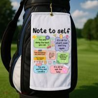 Counselor Note To Self Mental Health School Psychologist Golf Towel thumb 2