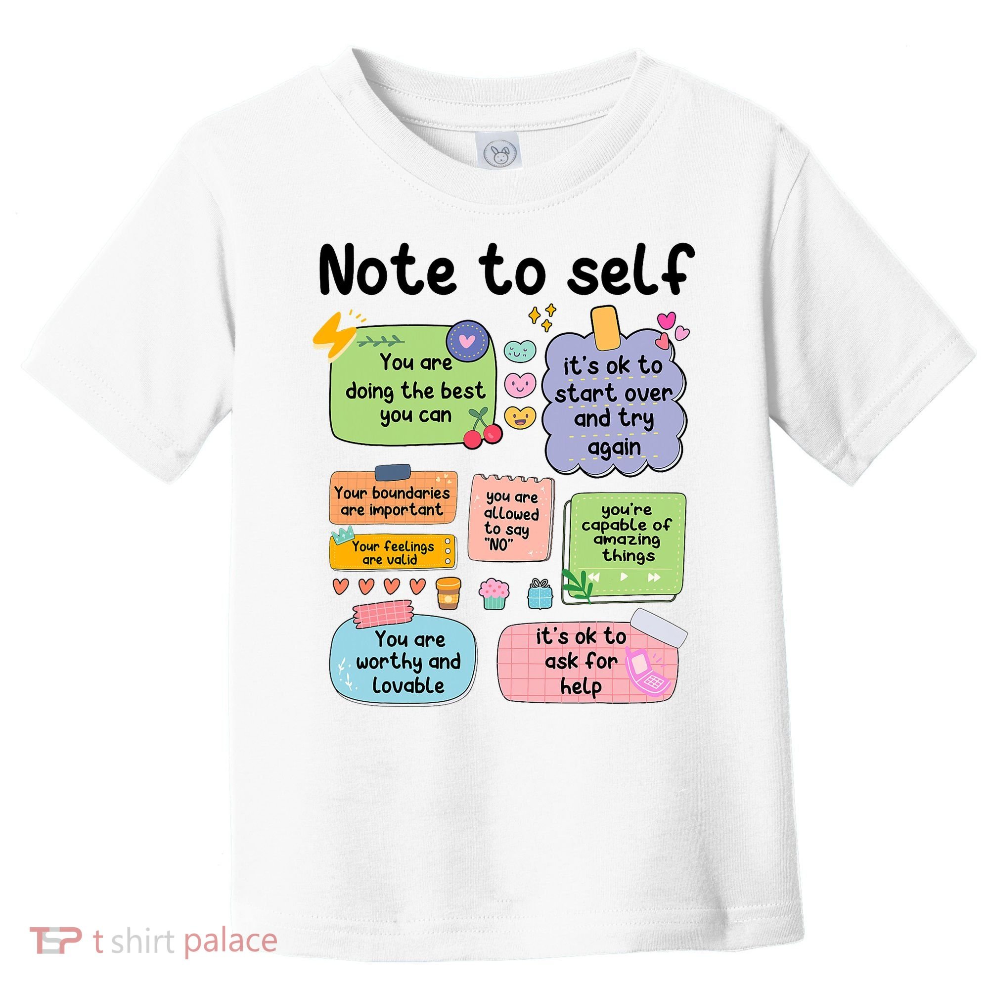 Counselor Note To Self Mental Health School Psychologist Toddler T-Shirt