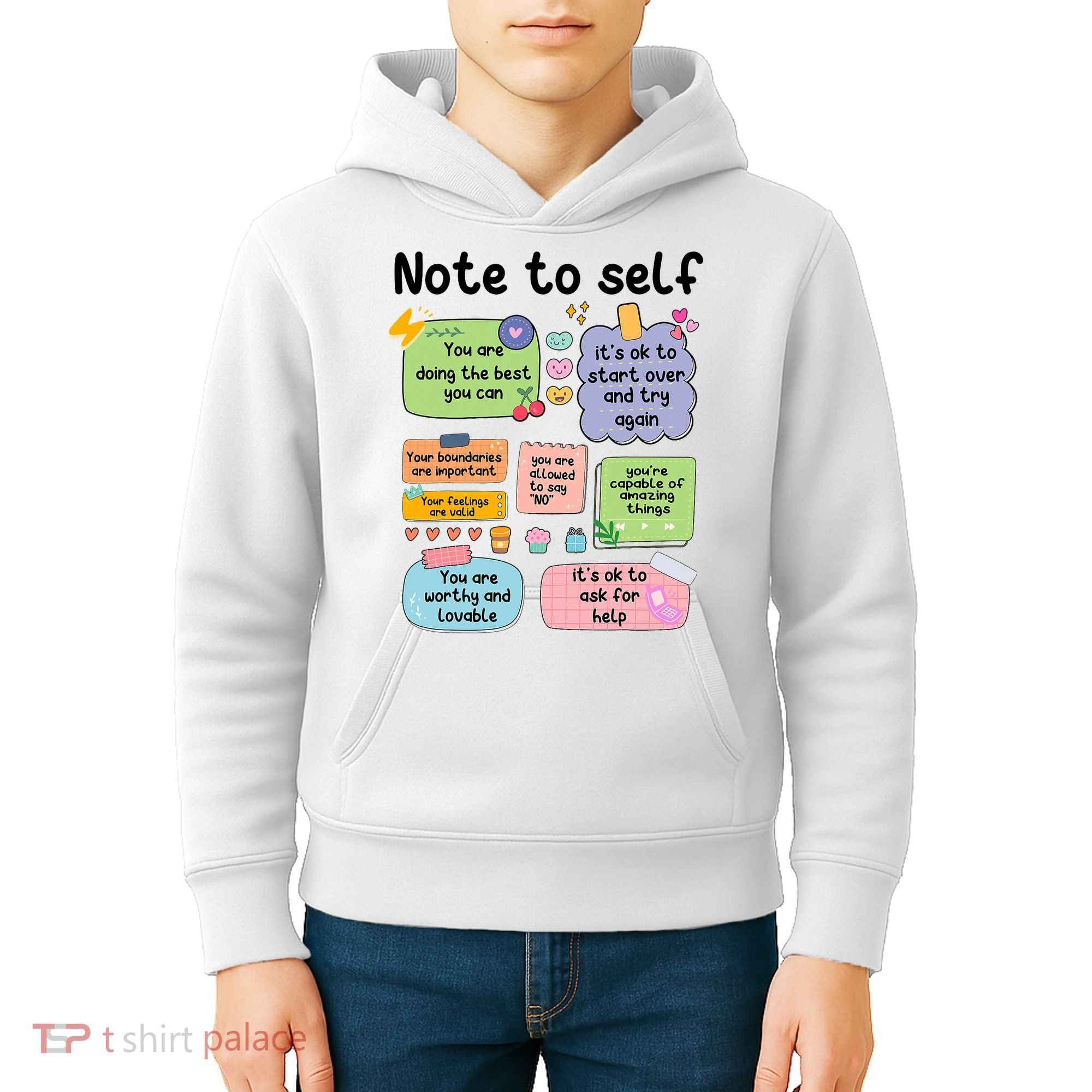 Counselor Note To Self Mental Health School Psychologist Kids Hoodie
