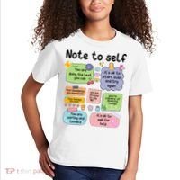 Counselor Note To Self Mental Health School Psychologist Kids T-Shirt thumb 2