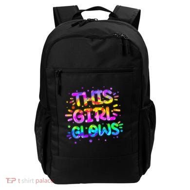 Cute Neon This Girl Glows Backpack