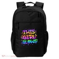 Cute Neon This Girl Glows Backpack thumb 0