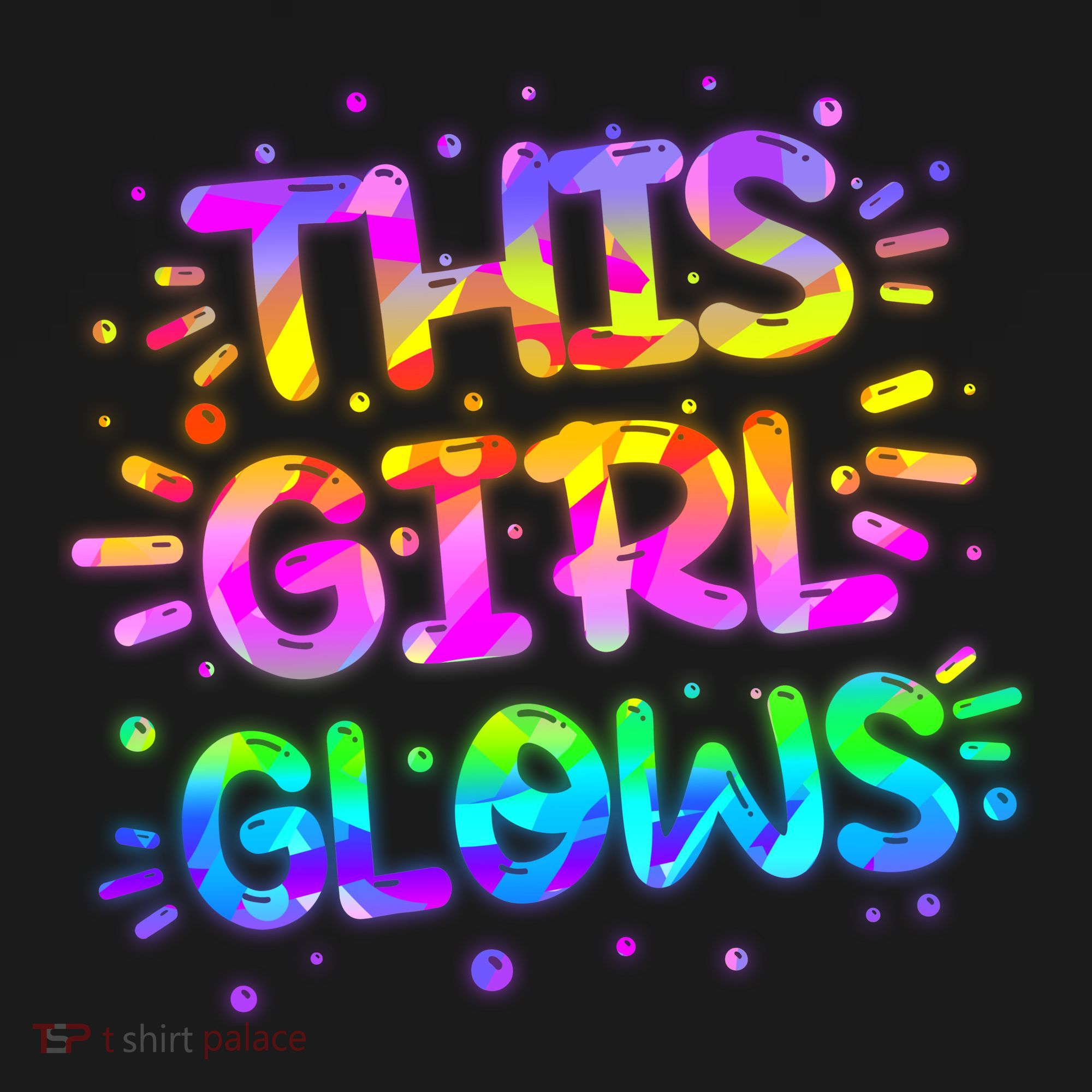 Cute Neon This Girl Glows Backpack
