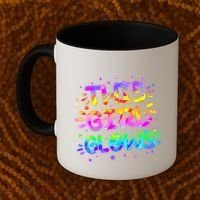 Cute Neon This Girl Glows Coffee Mug thumb 2
