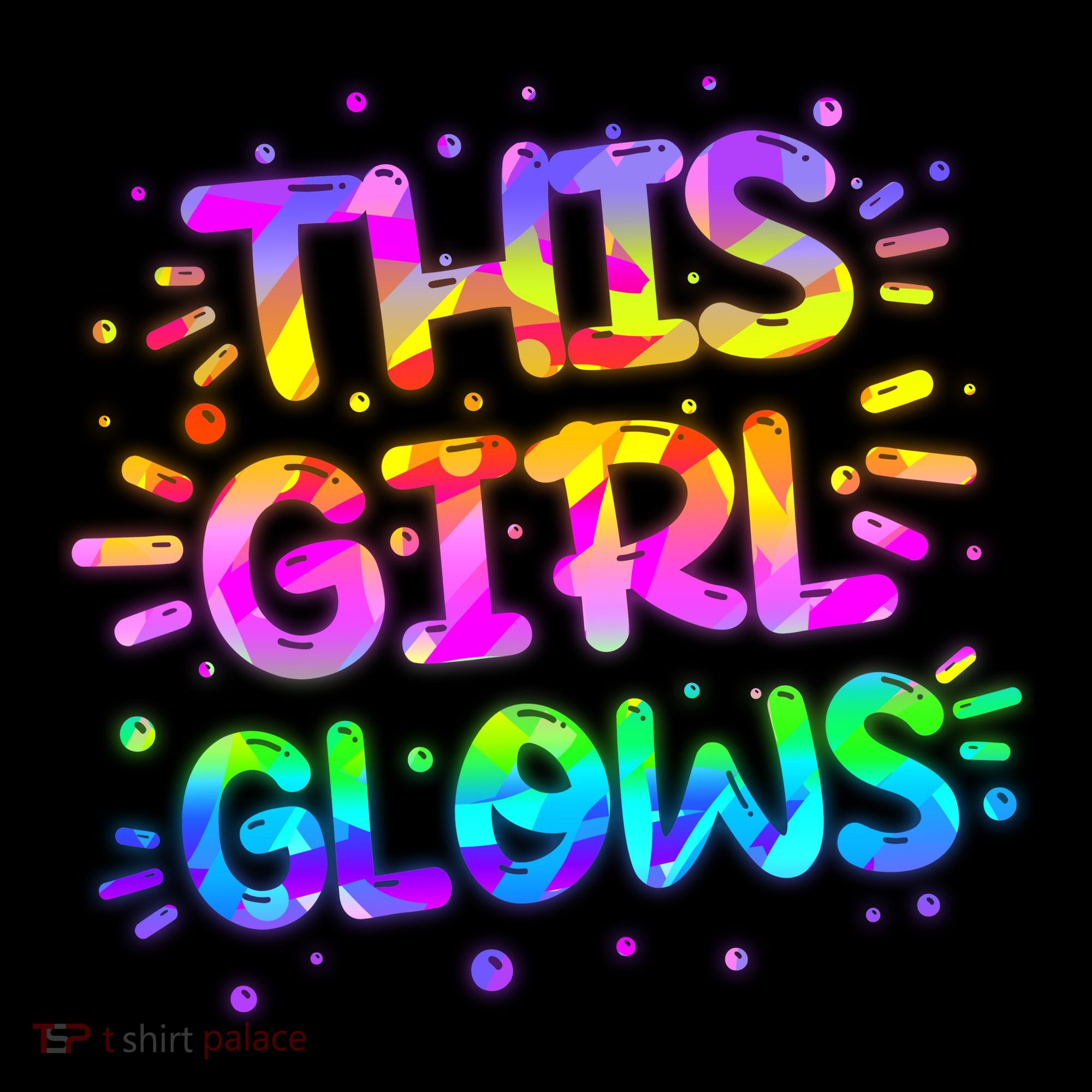 Cute Neon This Girl Glows Coffee Mug