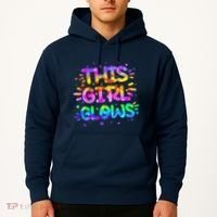 Cute Neon This Girl Glows Hoodie thumb 2