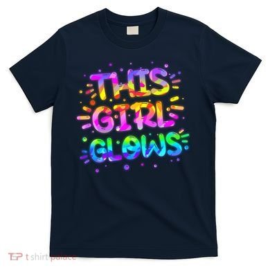 Cute Neon This Girl Glows T-Shirt