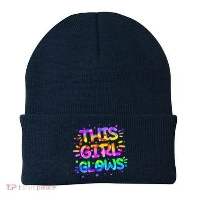 Cute Neon This Girl Glows Beanie