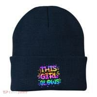 Cute Neon This Girl Glows Beanie thumb 0