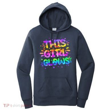 Cute Neon This Girl Glows Women's Hoodie