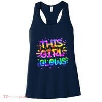 Cute Neon This Girl Glows Women's Tank Top thumb 0