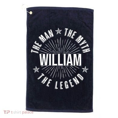 Custom Name The Man The Myth The Legend Golf Towel