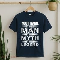 Custom Name The Man The Myth The Legend T-Shirt thumb 2
