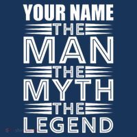Custom Name The Man The Myth The Legend Women's Hoodie thumb 2