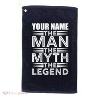 Custom Name The Man The Myth The Legend Golf Towel thumb 0