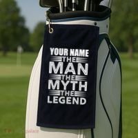 Custom Name The Man The Myth The Legend Golf Towel thumb 2