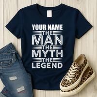 Custom Name The Man The Myth The Legend Women's T-Shirt thumb 3