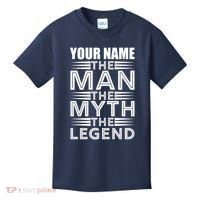 Custom Name The Man The Myth The Legend Kids T-Shirt thumb 0