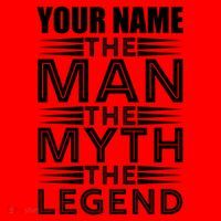 Custom Name The Man The Myth The Legend Santa Hat thumb 1