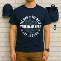 Custom Name The Man The Myth The Legend T-Shirt thumb 6