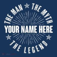 Custom Name The Man The Myth The Legend T-Shirt thumb 7