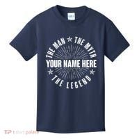 Custom Name The Man The Myth The Legend Kids T-Shirt thumb 0